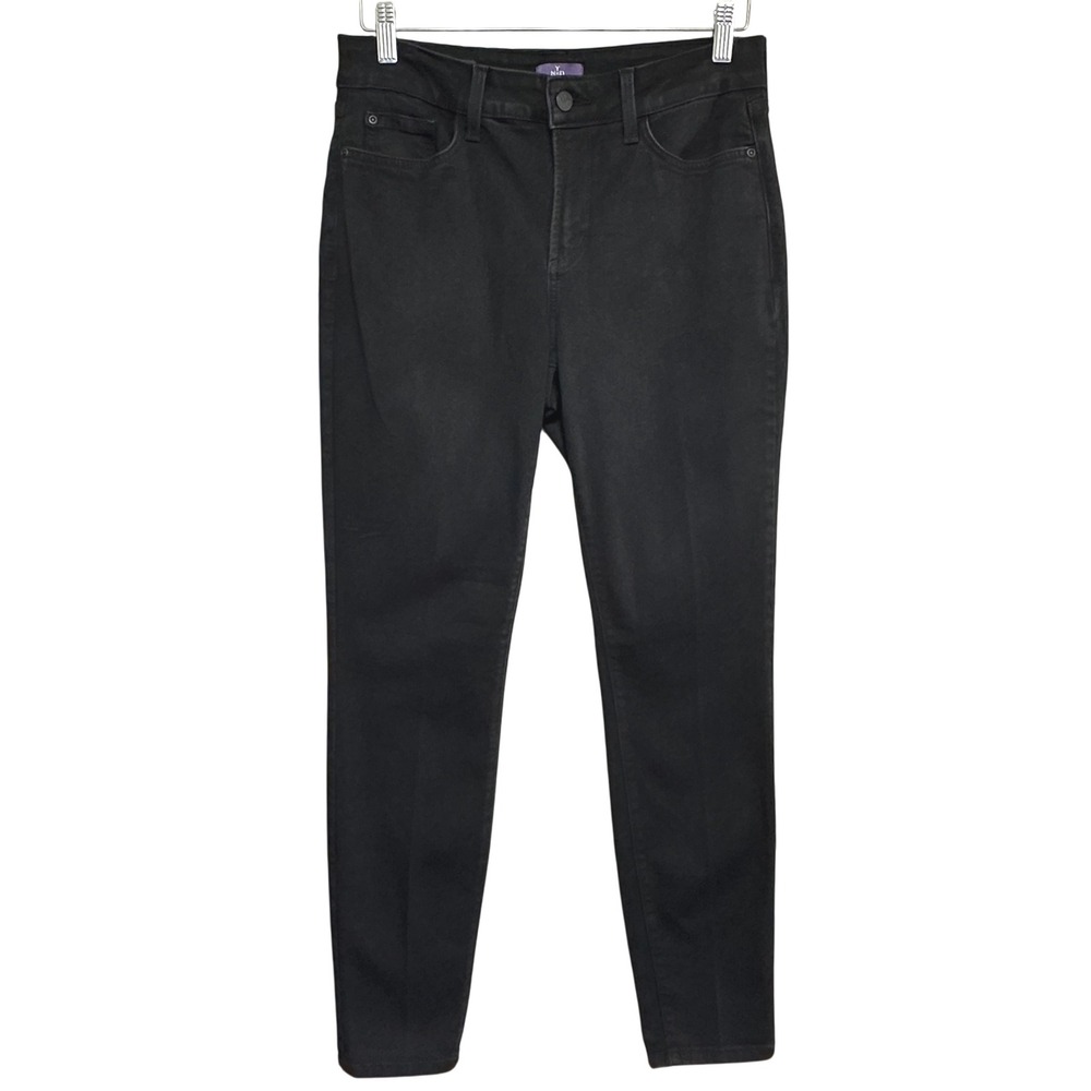 NYDJ Ami Skinny‎ Legging Jeans Women 8 Black Denim High Rise Slimming Lift Tuck
